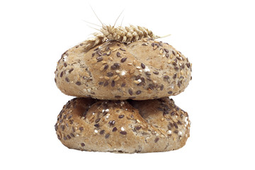 wholemeal buns and wheat cobs