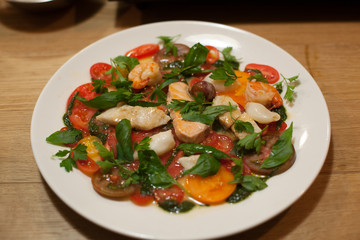 Tuna and vegetable salad