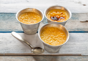 egg flan, homemade