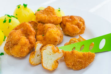 Fried cauliflower