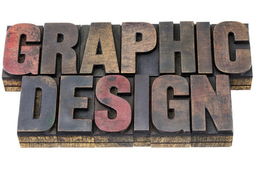 graphic design in grunge wood type