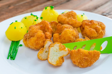 Fried cauliflower