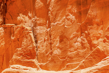 Orange Sandstone Canyon Abstract Arches National Park Moab Utah