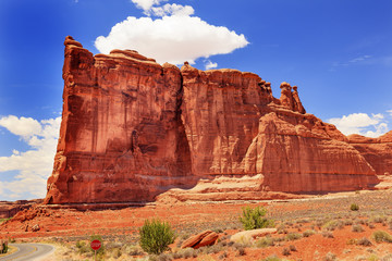 Tower of Babel Rock Canyon Arches National Park Moab Utah