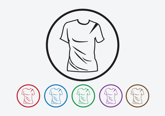 Apparel shirt and T-shirt Icon Clothing icons