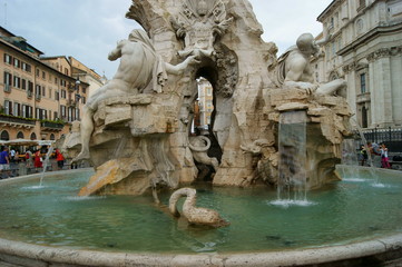 Fototapeta na wymiar Fontana del Tritone
