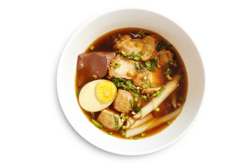 Paste of rice flour with pork