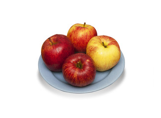 Apples on a plate