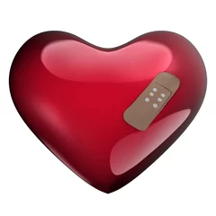 Deurstickers Gewond hart © emieldelange