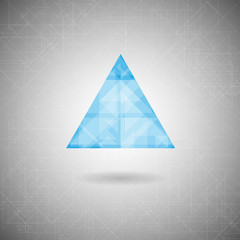 Futuristic triangle background