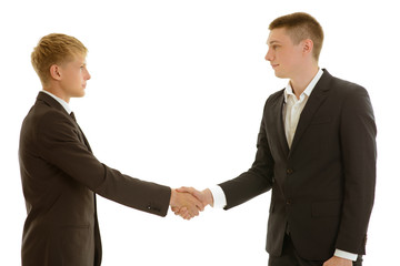 Fototapeta premium shake hands isolated