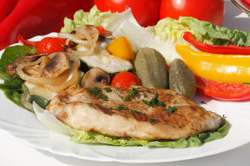 Gegrilltes Putenschnitzel