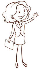 A simple office worker