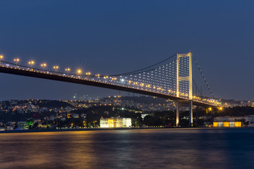 Fototapeta na wymiar Bosphorus Bridge (Boğaziçi Köprüsü)
