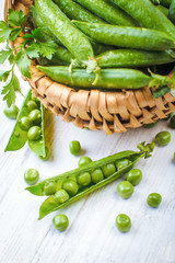 Green spring peas