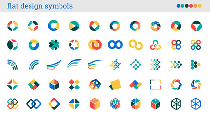 flat design symbols