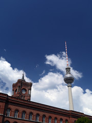 Fernsehturm, Rotes Rathaus, Berlin