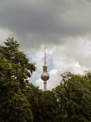 Fernsehturm, storm,  Berlin