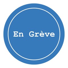 En grève dans un panneau	