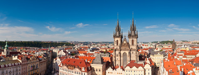 Naklejka na ściany i meble Prague Cityscape