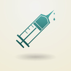 Simple syringe icon