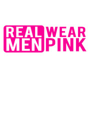 Cool Logo Design Real Men Wear Pink