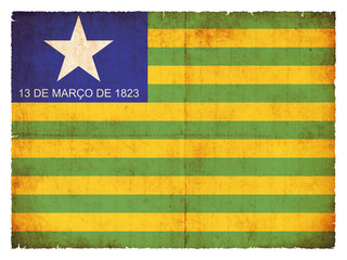 Grunge Flagge Piaui (Brasilien)
