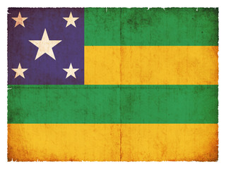 Grunge Flagge Sergipe (Brasilien)