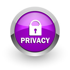 privacy pink glossy web icon
