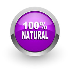 natural pink glossy web icon