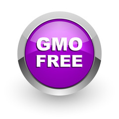 gmo free pink glossy web icon