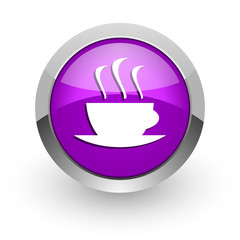 espresso pink glossy web icon