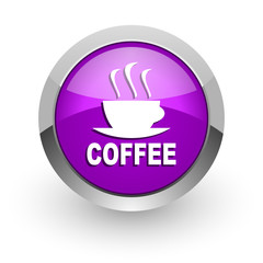 espresso pink glossy web icon