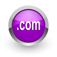com pink glossy web icon