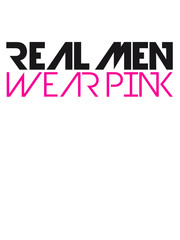 Real Men Wear Pink Design Logo