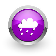 rain pink glossy web icon