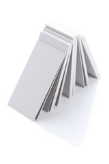 stack of blank white business cards