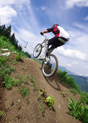 vtt de descente - piste de saint pierre de chartreuse