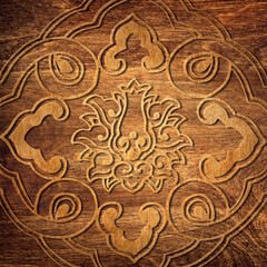 Oriental wooden texture background