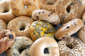 ベーグル　たくさん　種類　いっぱい