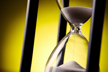 Hourglass counting down the time