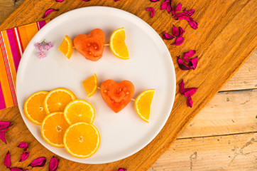 Fruity Valentines dessert