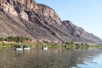 Sur la rivière Orange en Afrique du Sud