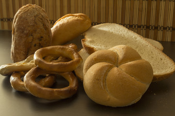 Assortment of baked bread