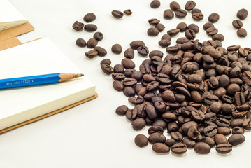 Coffee Bean and Notepad