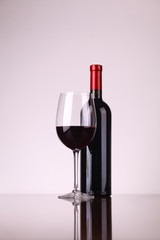 Glass of red wine