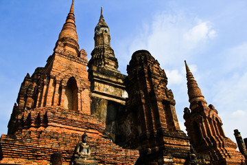 Obraz premium Sukhothai historical park at Sukhothai province in Thailand
