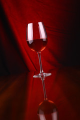Glass of red wine