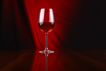 Glass of red wine