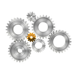 3d rendering Gears Background
